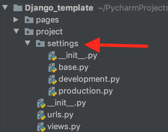 Django project structure image