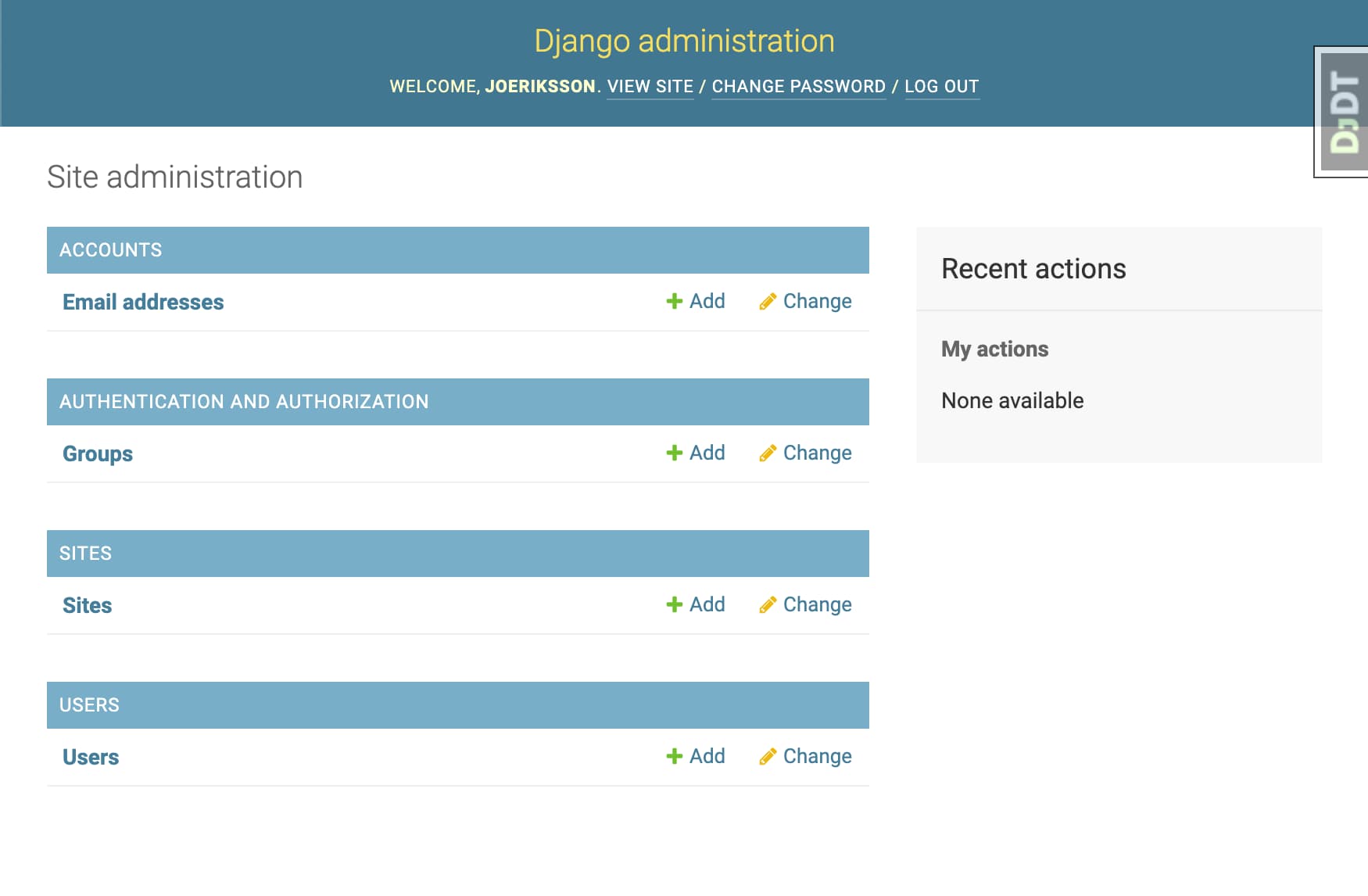 Django Admin Template